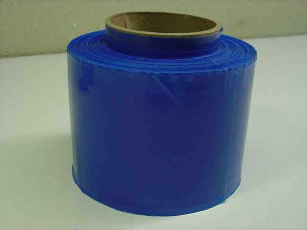 Crosstex BFBL Blue Barrier Film roll — side view showing blue film wound on cardboard core