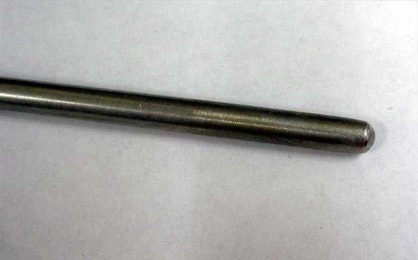 Omega KTSS-14U-18 thermocouple close-up of stainless steel probe tip showing smooth rounded end