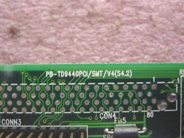 Trident PB-TD9440PCI/SMT/V4 PCB silkscreen label closeup showing full board revision marking S4.2