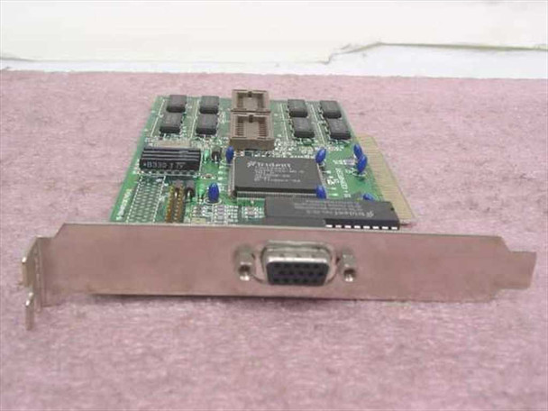 Trident TGUI9440 PB-TD9440PCI/SMT/V4 PCI video card – front view showing VGA DE-15 port on bracket