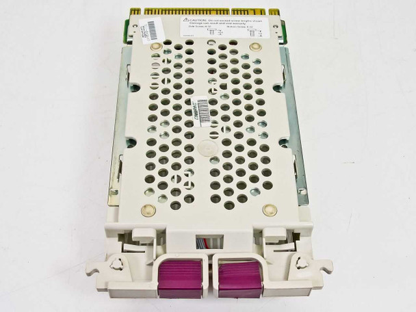 Compaq 199880-001 drive caddy – top-down view showing ventilated drive bay and purple hot-plug release handles