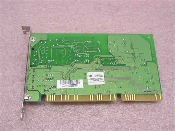 Creative Labs DI5660 Modem Blaster ISA card – solder-side PCB view showing ISA edge connector and FCC compliance label