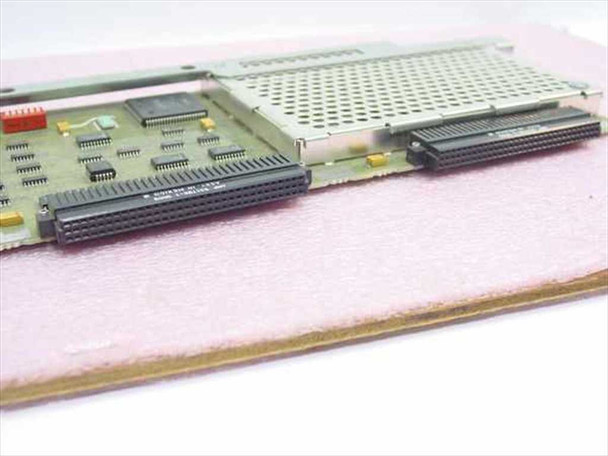 HP D1470-60001 Processor Board – angled end view showing dual high-density card-edge connectors and component side of PCB