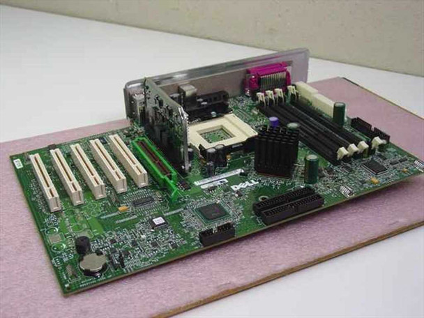 Dell MX-06F067 GX400 system board — angled side view showing PCI expansion slots and I/O bracket