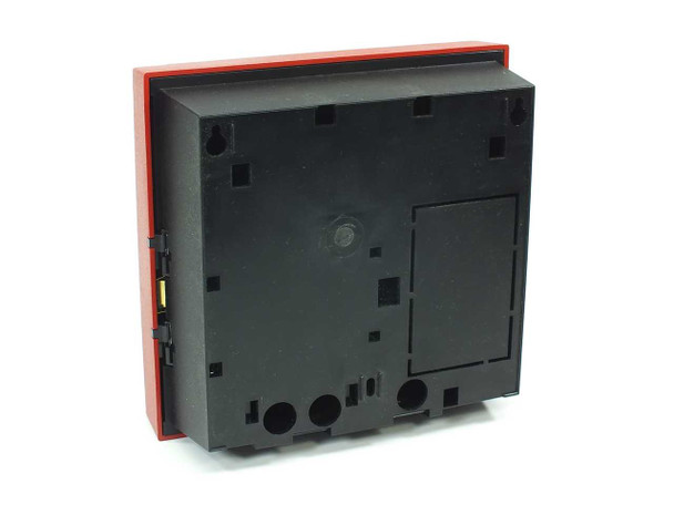 Kronos 460F Time Clock Terminal rear view showing wall-mount housing, cable routing channels, and battery compartment cover