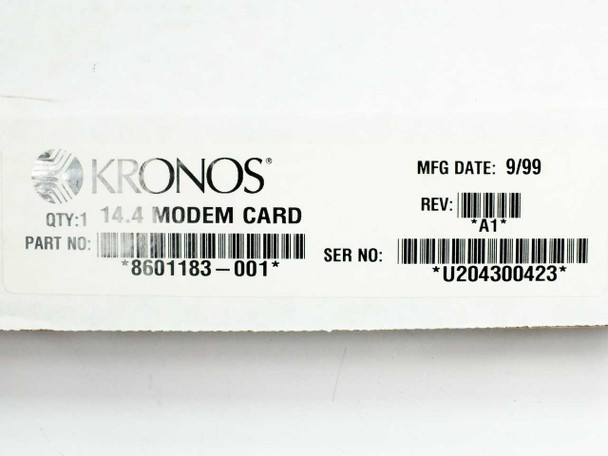 Kronos 8600615-001 460F Time Clock Terminal with Ethernet & Modem Boards - NEW