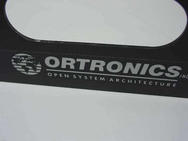 Ortronics Open System Architecture logo embossed on the patch panel chassis handle area