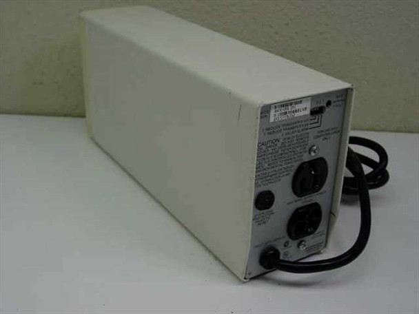 APC Back-UPS 250 UPS rear view showing two NEMA 5-15R output outlets, rating label, and power cord exit