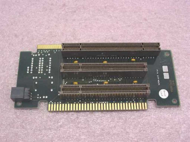 IBM 27F4626 MCA riser card front view showing three Micro Channel Architecture expansion slots and gold edge connector
