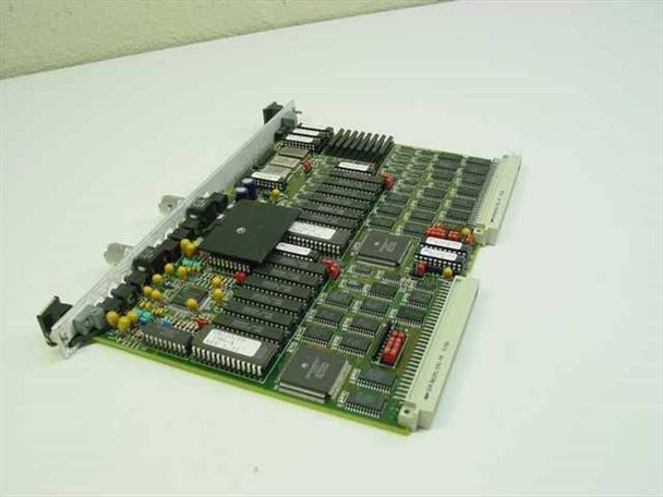 VIGRA MMI-210 VMEbus dual-channel audio signal processor PCB — angled top view showing full board with ICs and VME connector