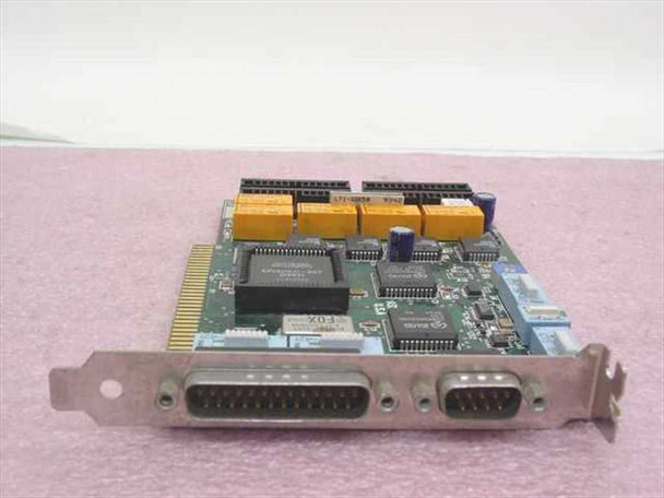 Attachmate UniCard+ 019244 ISA adapter card front view showing dual DB25 ports and ISA edge connector