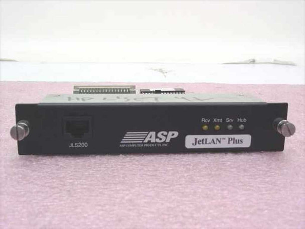 ASP Computer Products JLS200 JetLAN Plus Ethernet Card Vintage c. 1992