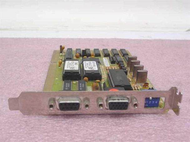 Oak Technology 1037162003 16-Bit ISA Video Card Dual Output 15-Pin and 9-Pin