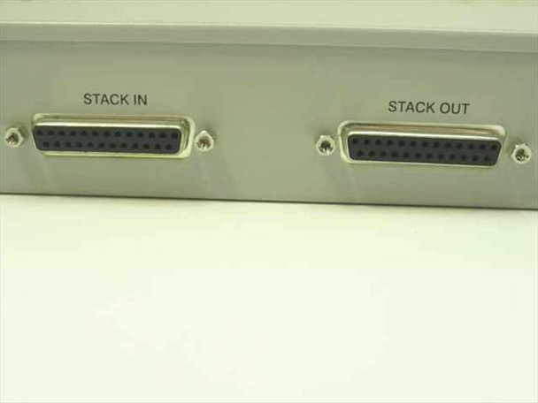 Encore ENH716-TX rear stacking ports – close-up of Stack In and Stack Out DB25 connectors