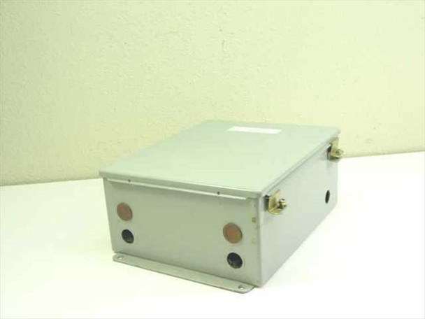 Hoffman A-1210CH Type 12 steel hinged-cover enclosure – front and top view, door closed