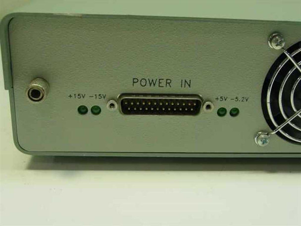 Guzik ANA-251 rear panel POWER IN section — 25-pin D-sub connector with +15V -15V +5V -5.2V LED indicators
