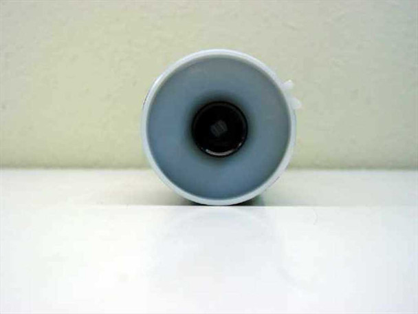 Ricoh Type 410 FT Toner cartridge — opposite white end cap close-up showing toner inlet/fill opening