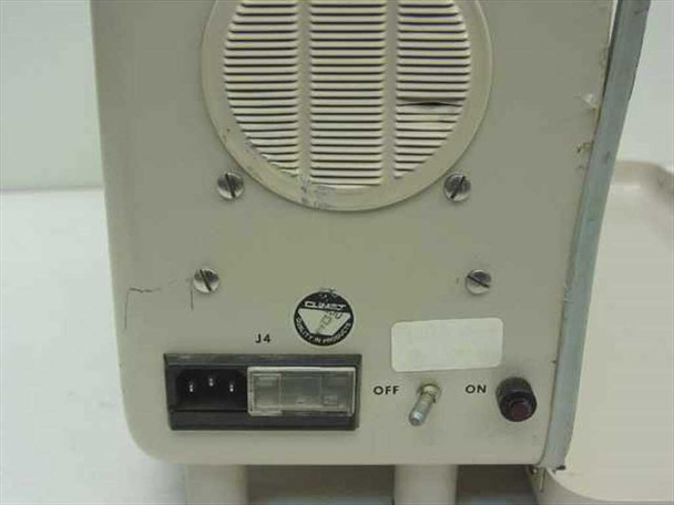 Climet CI-221 rear panel — IEC AC inlet labeled J4, OFF/ON toggle switch, ventilation grille