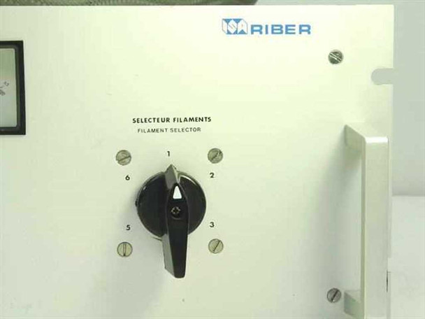 ISA Riber 304S right side panel showing 6-position SELECTEUR FILAMENTS rotary selector switch labeled 1 through 6