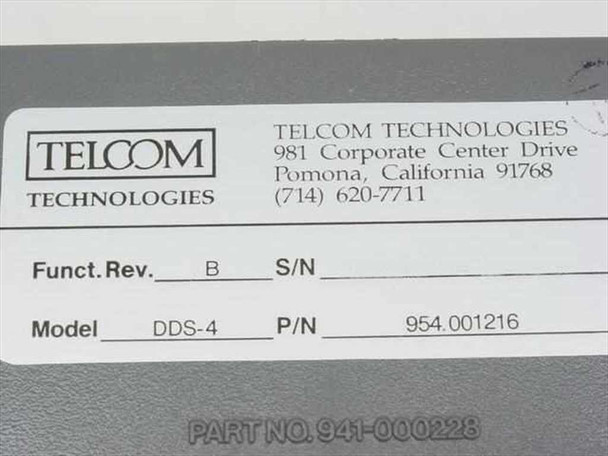 Telcom Technologies DDS-4 2 Line Phone System 954.001216