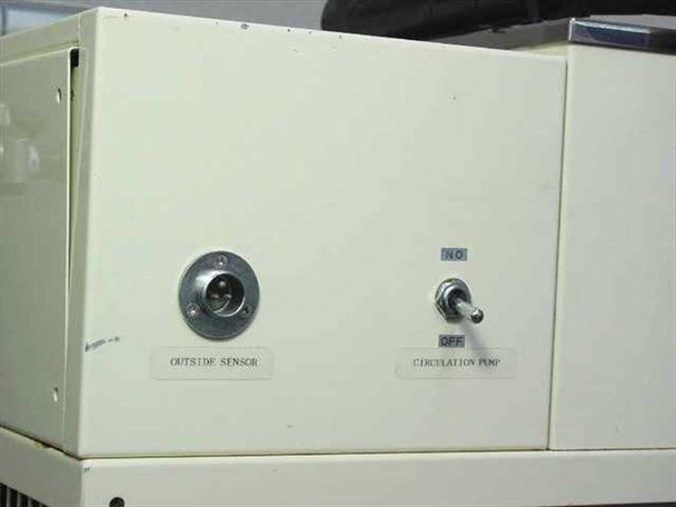 Taitec CL-300 Coolnit side panel — OUTSIDE SENSOR port and CIRCULATION PUMP NO/OFF toggle switch