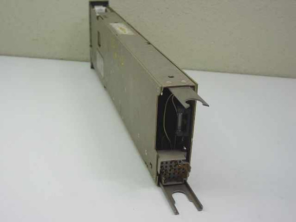 Honeywell Vutronik instrumentation amplifier plug-in – angled rear-left view showing multi-pin connector and internal wiring
