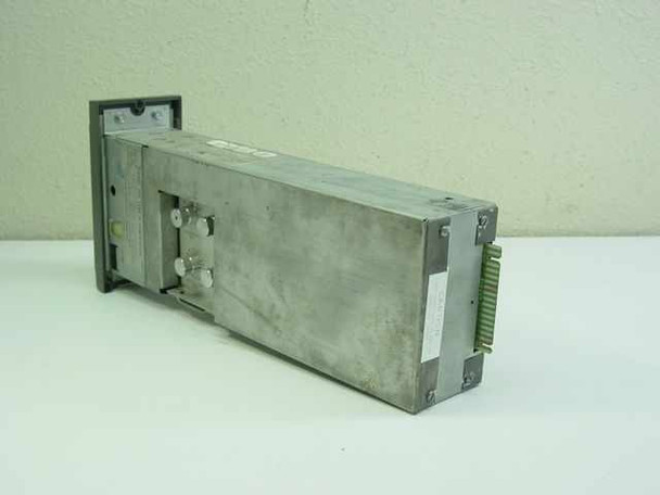 Leeds & Northrup 420 Type-P Controller – rear and left-side view showing card-edge connector and mounting hardware