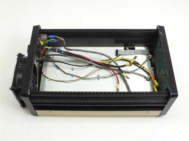 Karl Suss controller internal chassis — open view showing wiring harness, card slots, and internal cable routing