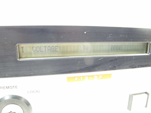 Slaughter 727/103MP-3 Insulation Tester – LCD display close-up showing VOLTAGE readout on alphanumeric screen