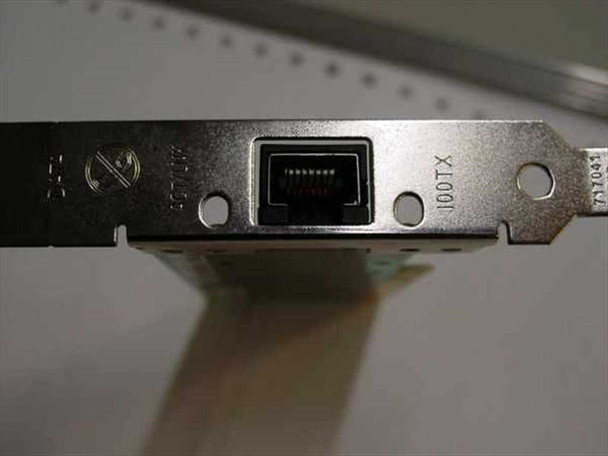 Compaq 174831-001 NIC – bracket closeup showing single RJ-45 port labeled 100TX
