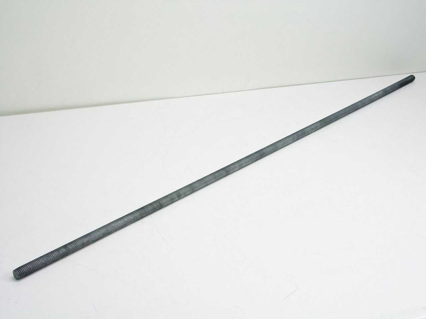 Galvanized 5/8"-11 TPI all thread rod full length view showing uniform galvanized coating