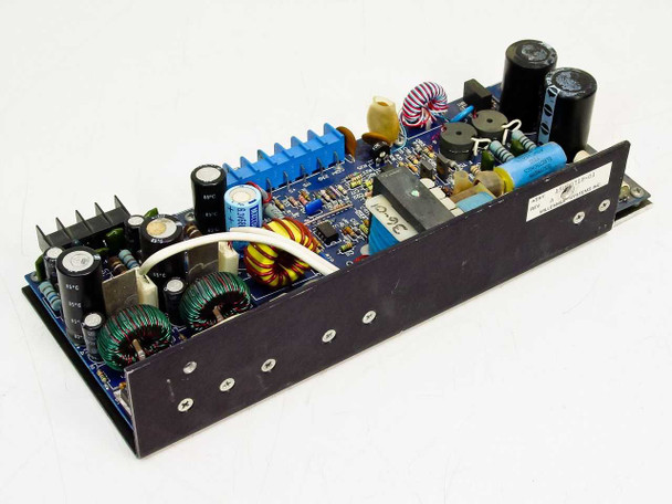 California DC LR9701-08 open frame power supply – angled top view showing PCB, heatsink, and components