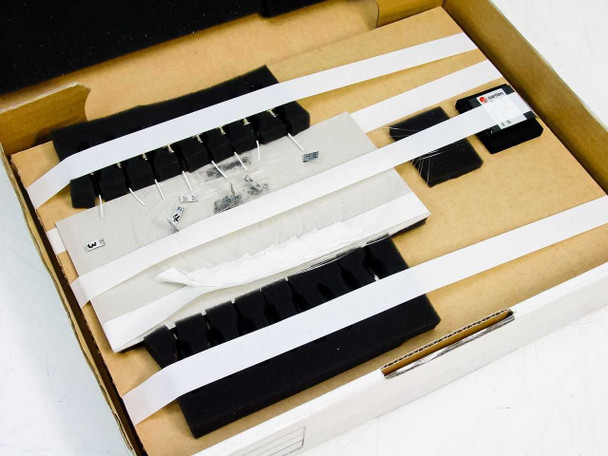 Santec IPD-8-F open box showing 8 tap-integrated photo detector pigtails secured in foam with documentation