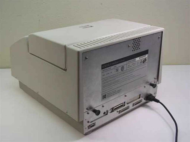 Kodak ColorEase PS Printer 941471 – rear view showing parallel, SCSI, and DB9 serial ports with power cable attached