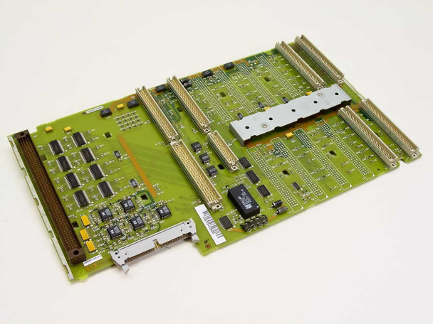 HP A1703-60087 backplane board front view showing expansion slots, ICs, and edge connectors