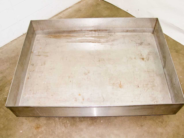 Stainless Steel Large Lab Safety Chemical Catch Basin (38" x 52" x 8")