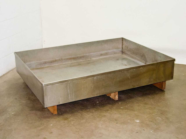 Stainless Steel Large Lab Safety Chemical Catch Basin (38" x 52" x 8")
