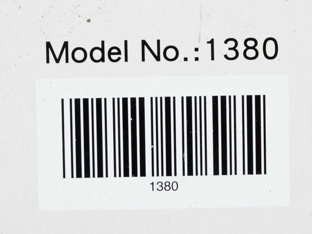 Insight 1380 box label showing Model No. 1380 barcode
