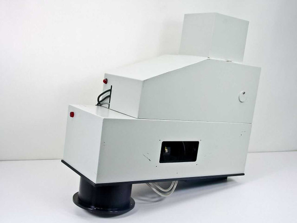 Oriel Instruments 68709 Mercury Arc Lamp Housing — three-quarter front-left view showing white outer enclosure and output port