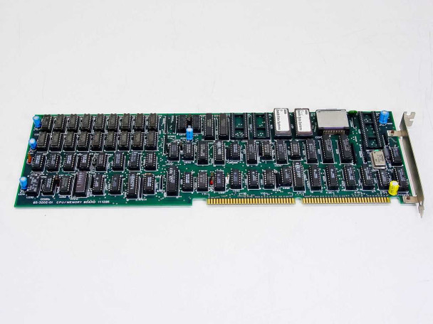 Zenith 85-3202-01 CPU Memory Board long card — reverse side showing populated SRAM and logic ICs across the full card length
