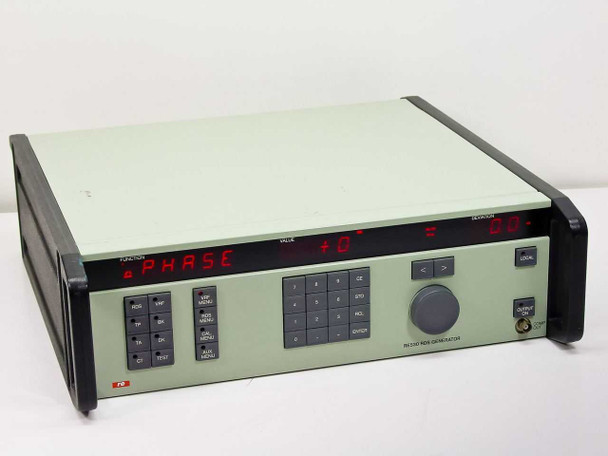 Radio Electronics RE530 RDS Generator – front panel with function keys, LED display, and mode buttons