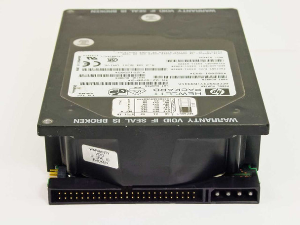 HP D3341A SCSI Hard Drive — side view showing drive height profile and 50-pin SCSI edge connector