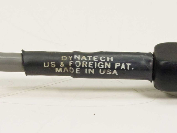 Dynatech patch cable molded label reading DYNATECH US & FOREIGN PAT. MADE IN USA