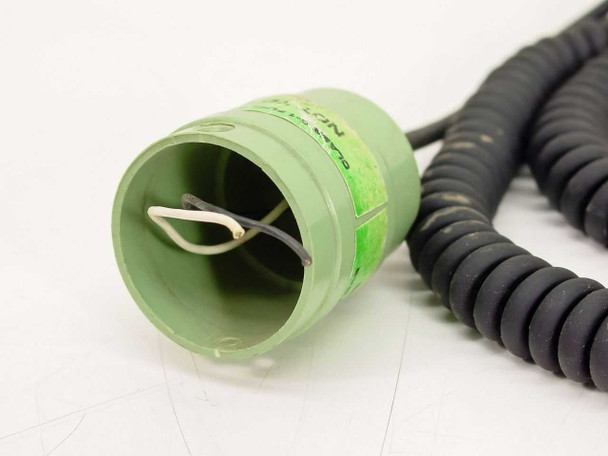Hudson 5555 green gas socket end showing label: For Use with Normal Respiratory Therapy Gas, Not to be Used with Anesthetic Gas