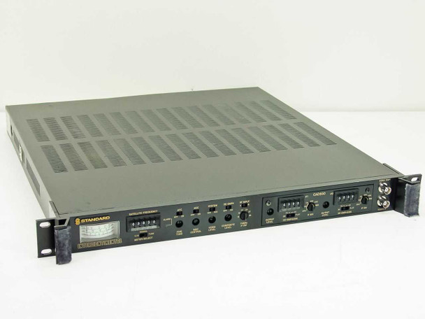 Standard MT900B Intercontinental Satellite Receiver with CAD930 plug-in module installed – front panel and 19-inch rack ear view