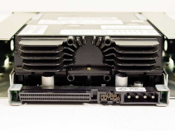 Dell STD2401LW DAT tape drive – bottom/rear edge view showing 68-pin SCSI connector, power connector, and jumper block