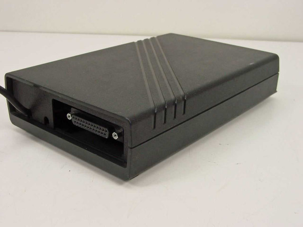 Black Box LD485S-MP line driver – right-side and rear view showing DB25 female connector port