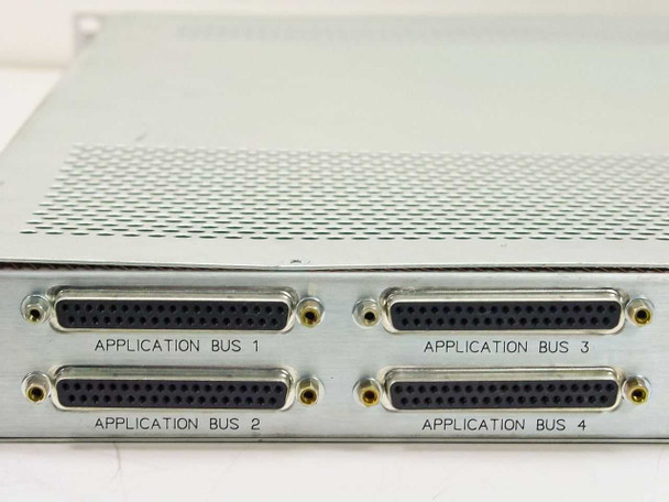 General Instrument Magnitude Multiplexer – rear panel close-up of four Application Bus DB25 ports (Application Bus 1–4)