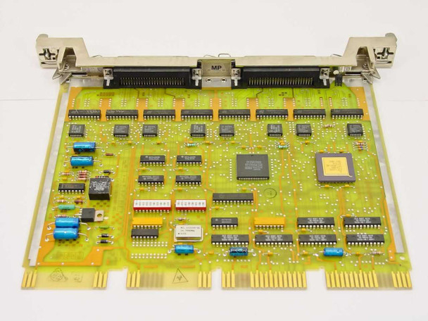 DEC M3119-YA CXY08-M – reverse side of PCB showing main ICs, edge connector fingers, and MP connector at top