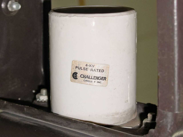 Challenger Circle F Inc. 4-KV pulse rated ballast capacitor inside Lumark MHSS-M-400-MT-U fixture
